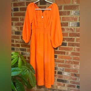 J. Crew Gauze Midi Dress